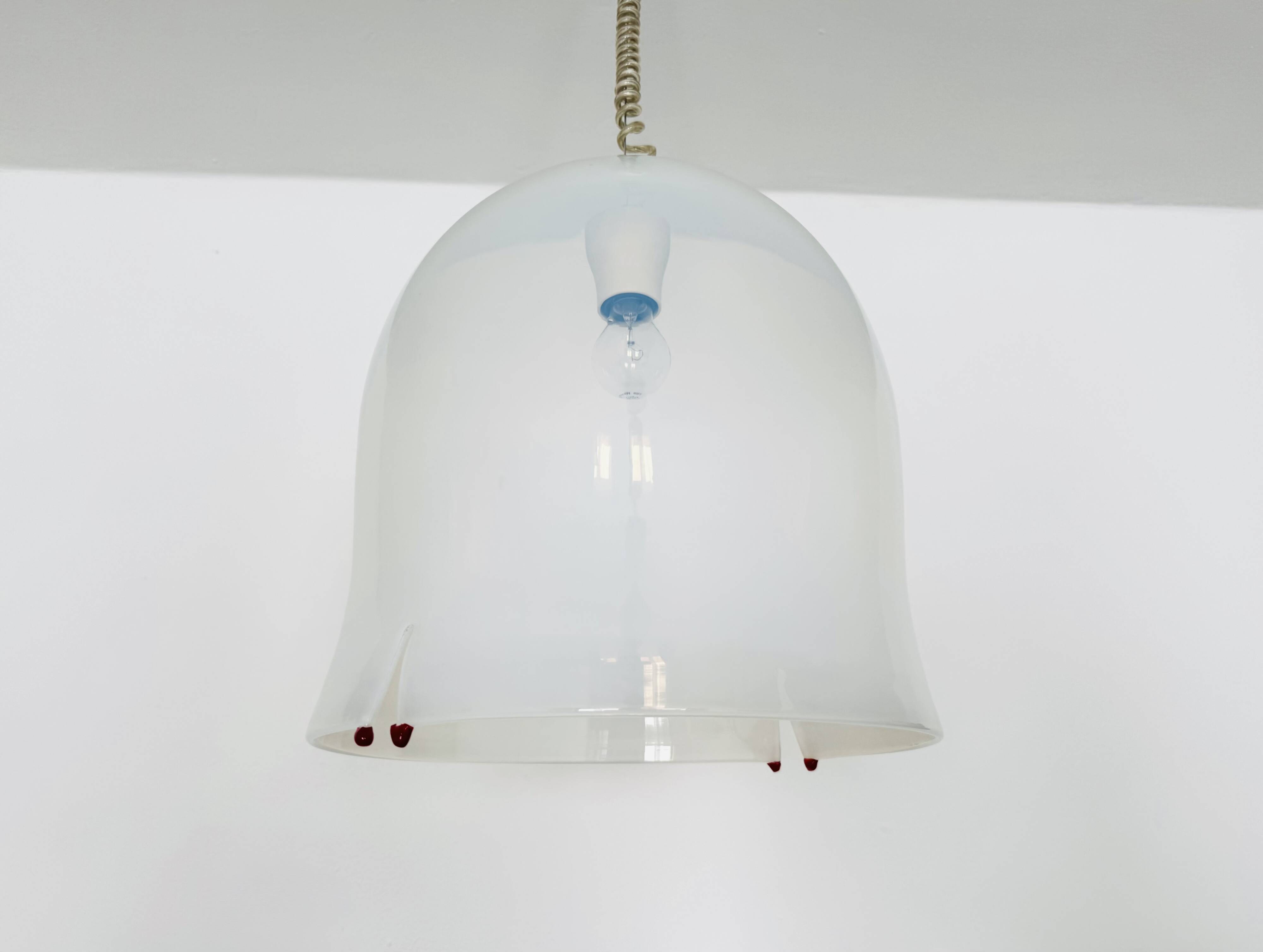 Murano Glass Pendant Lamp by Roberto Pamio and Renato Toso for Leucos