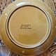 10 flat plates fish décor in vintage Sarreguemines slip