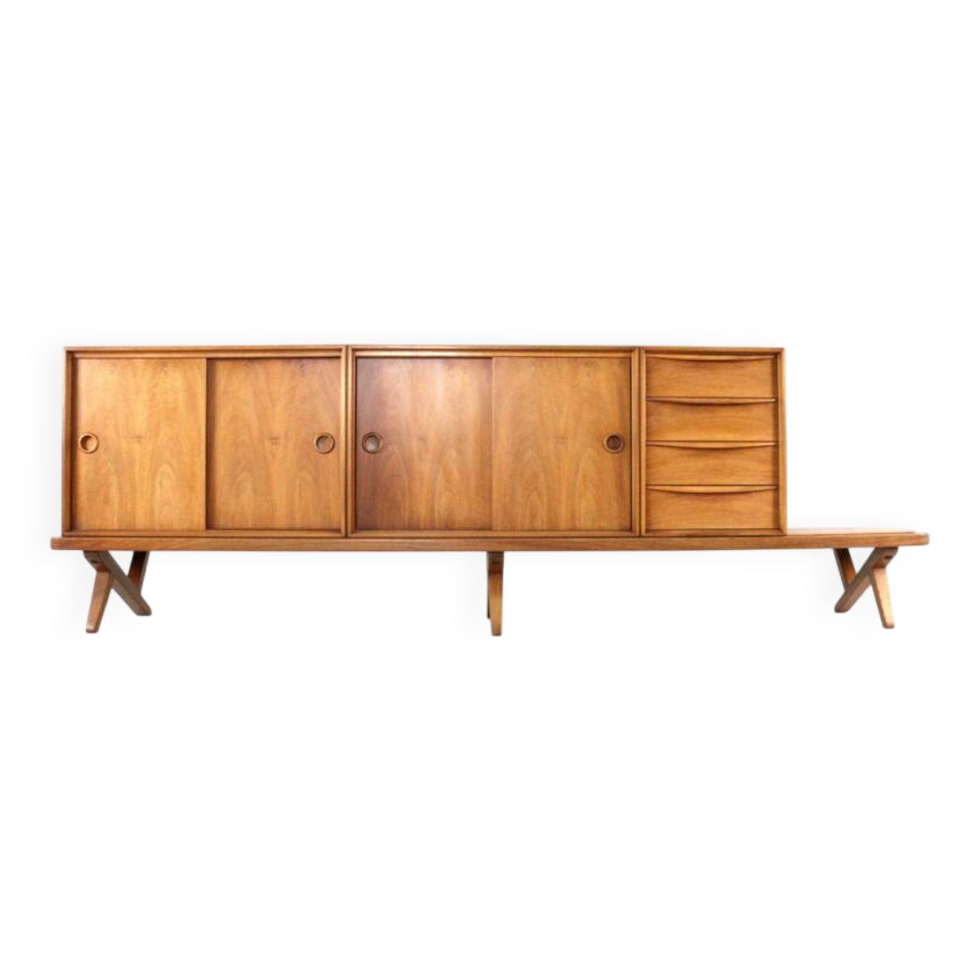 Rudolf B. Glatzel for Fristho Franeker sideboard | 240 cm - fully restored