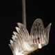 Lot de 2 grands lustres Art Déco de luxe par Barovier e Toso, verre de Murano,