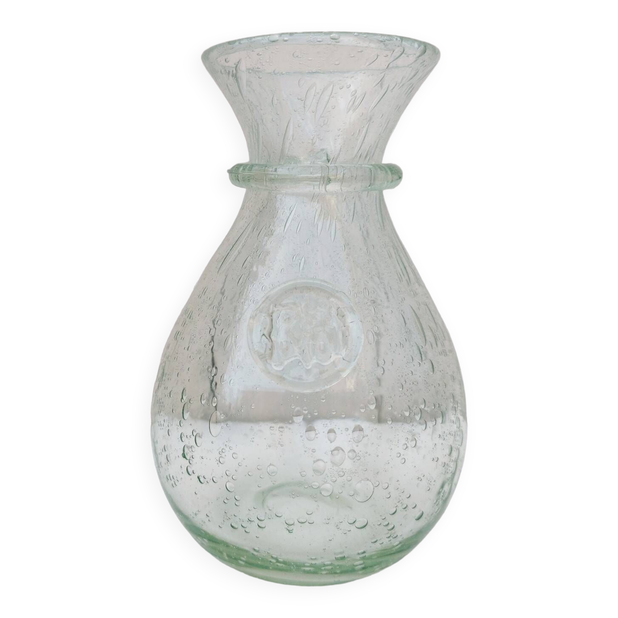 vintage Biot glassware blown glass carafe