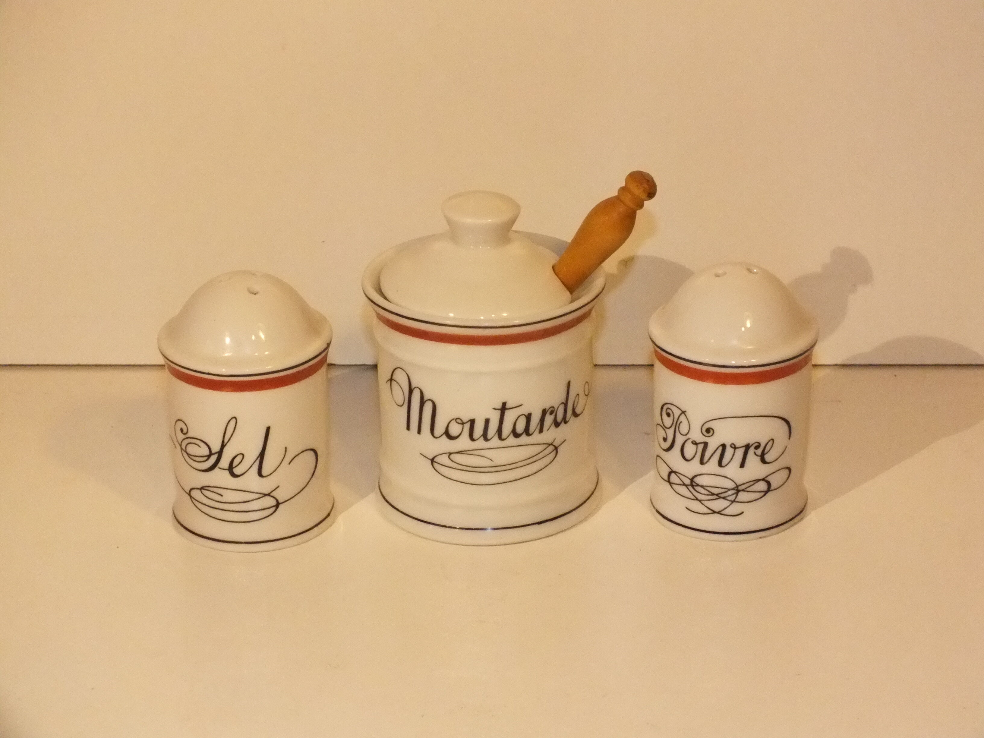 Auteuil porcelain condiment service - Bistrot line by Lobjoy