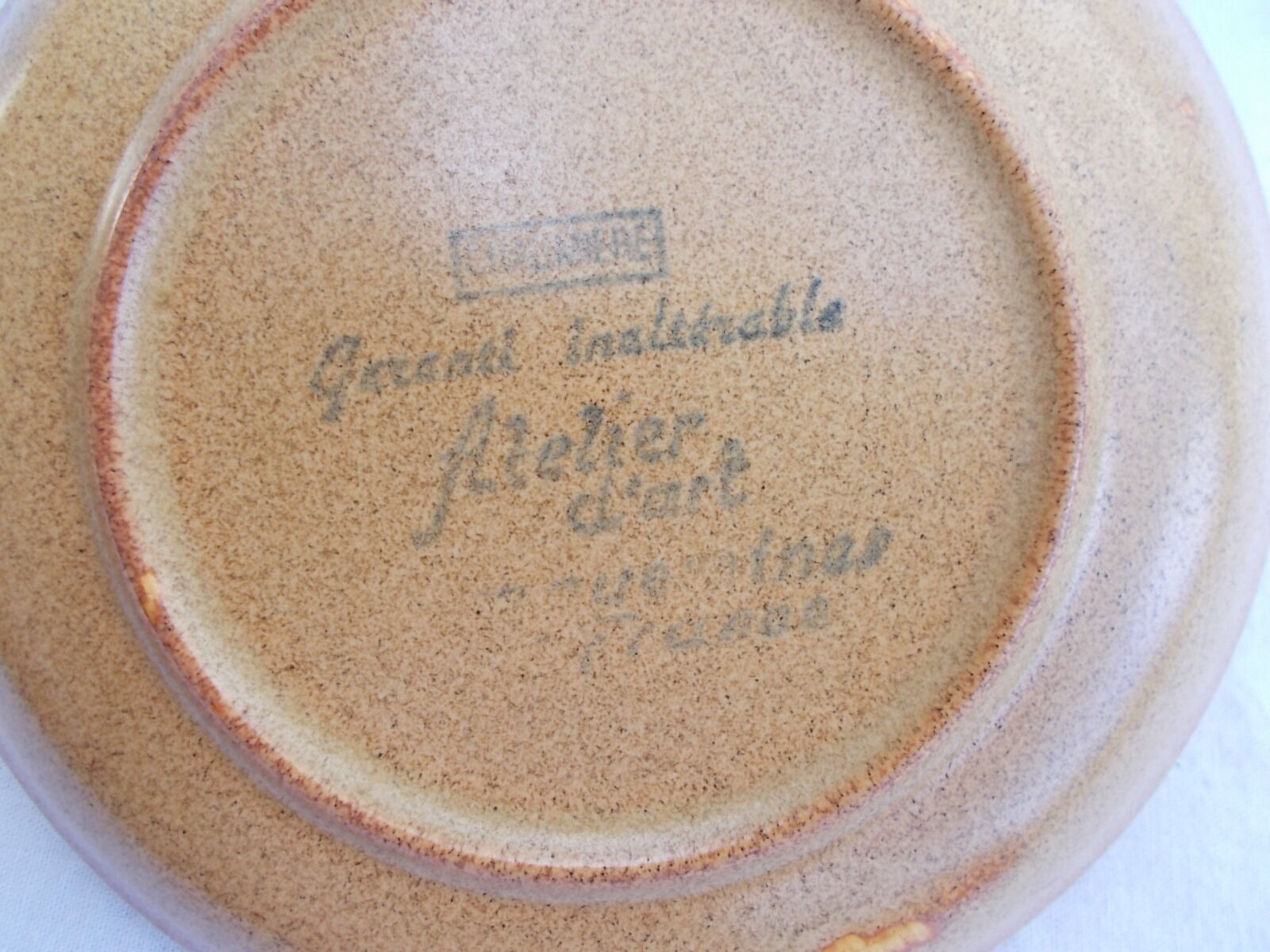 lot 5 saucers diam 13.5 Sarreguemines