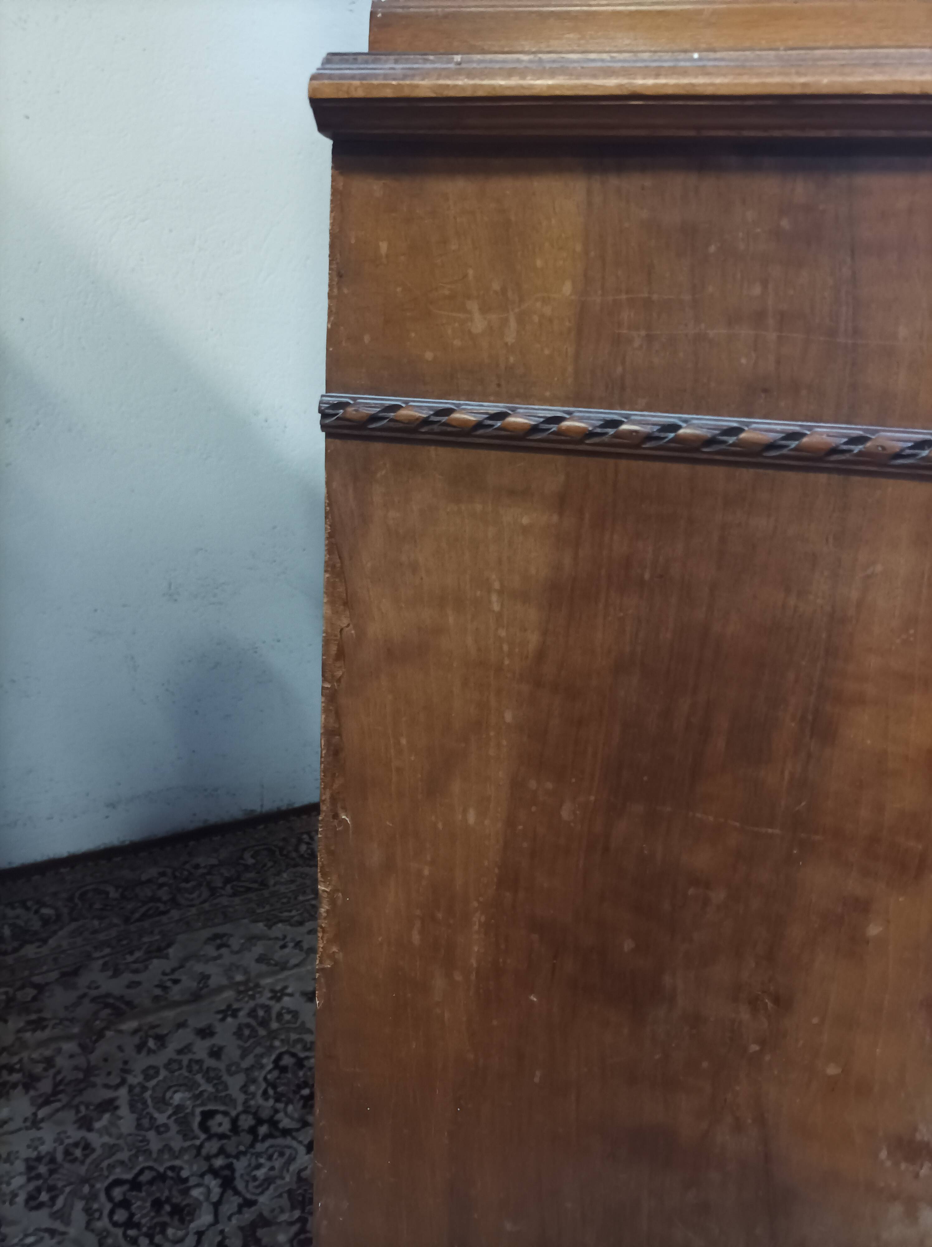 Louis XVI two-body sideboard stamped in walnut