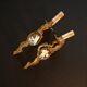 Pair of Louis XV wall lamps in bronze