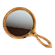 Rattan handle mirror