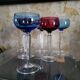 Six crystal wine glasses Val Saint Lambert model Saumur.