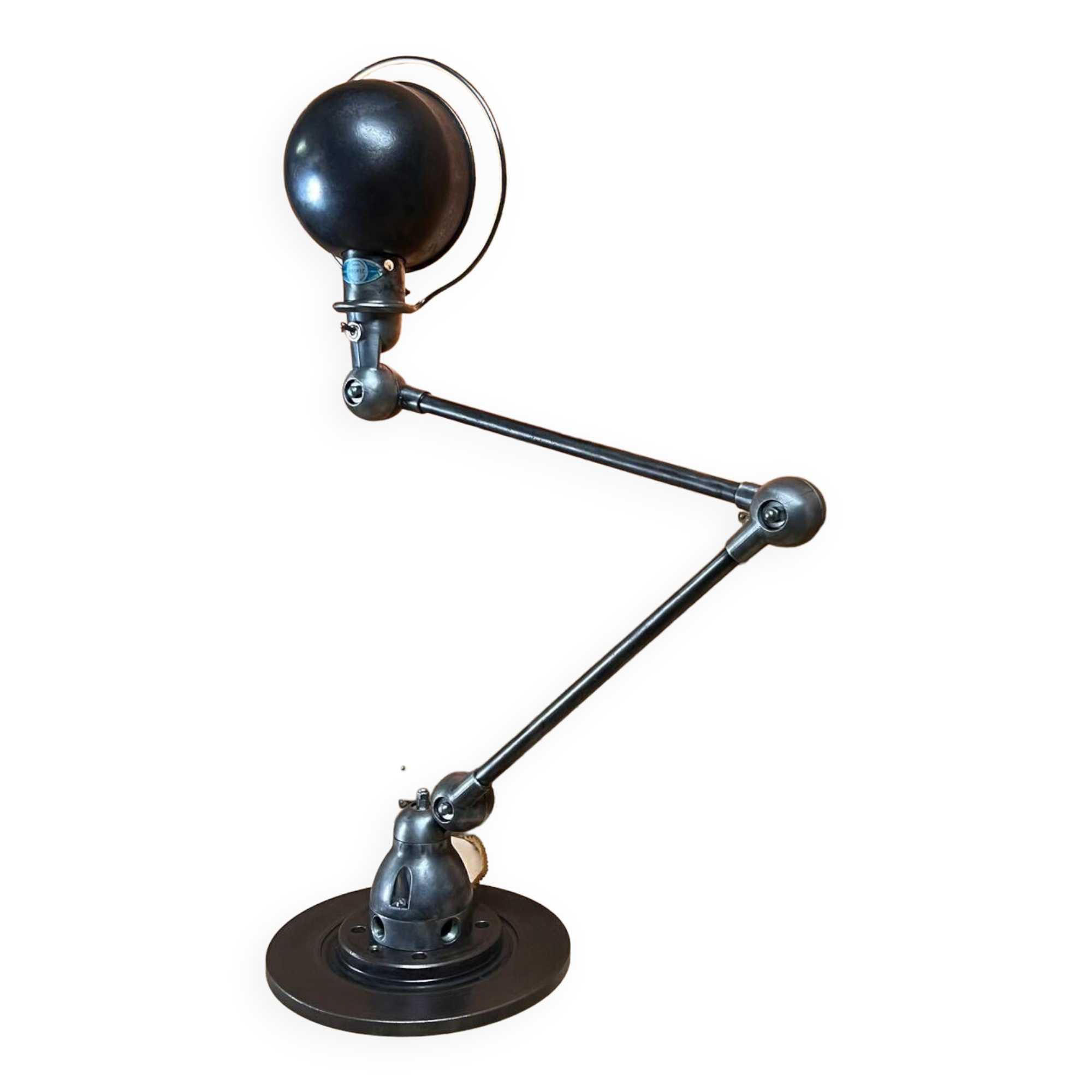Lampe industriel  jieldé patiné