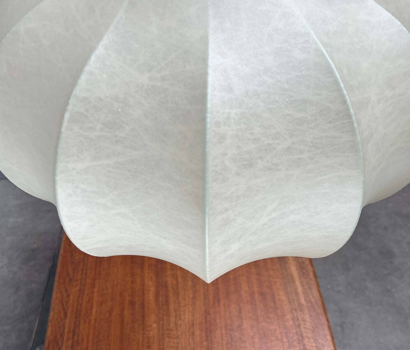 Modern mid-century Cocoon pendant lamp by Friedel Wauer for Goldkant Leuchten, 1960s.