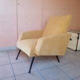 Wine armchair 60s fully restored