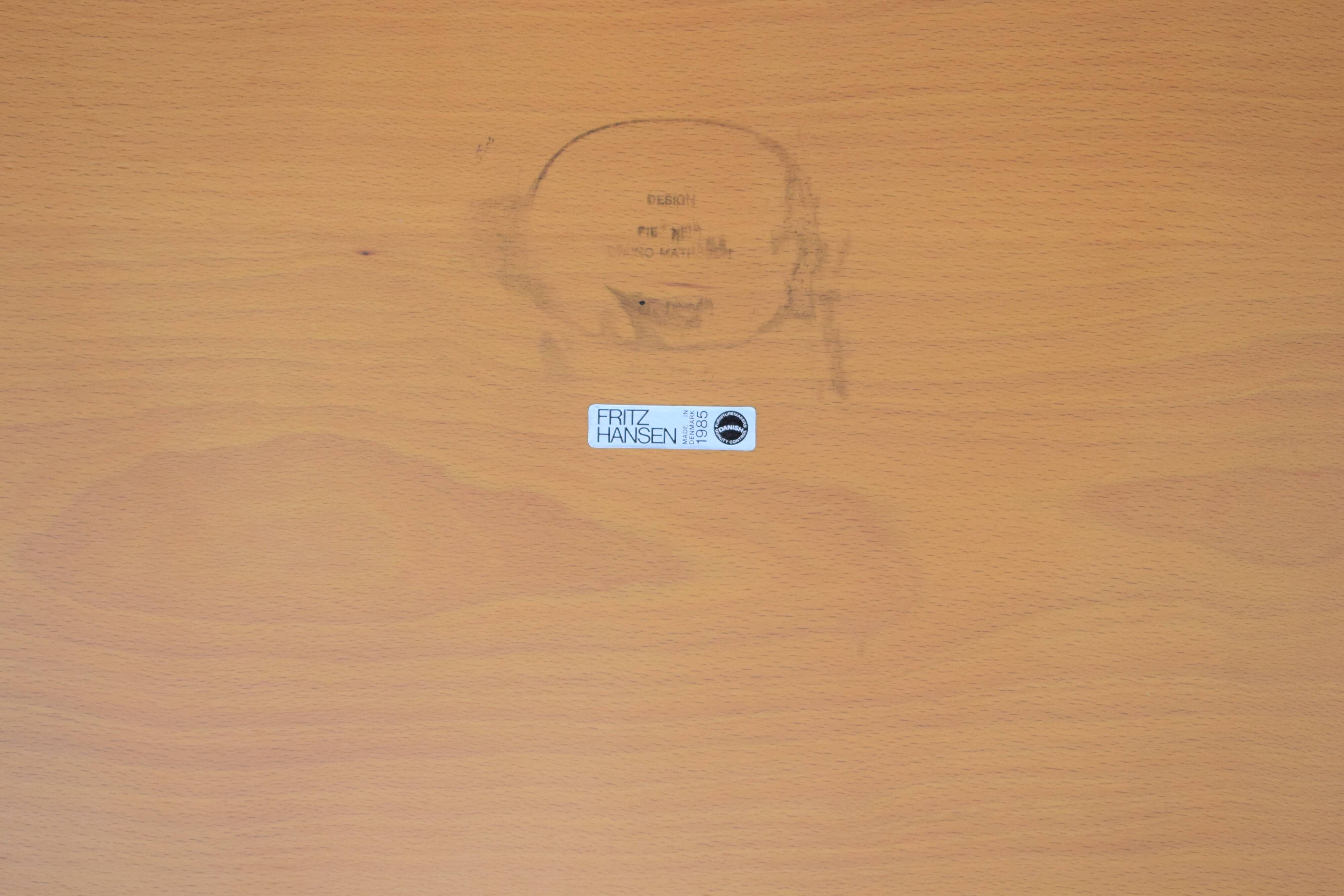 Vintage Table by Bruno Mathsson for Fritz Hansen, 1980s.