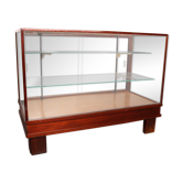 Antique display cabinet in wood & glass - England - 1930's