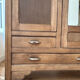 Art Deco style wardrobe in raw oak
