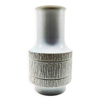 Vase en porcelaine Op Art des années 1970 par Richard Scharrer pour Thomas, Allemagne.
