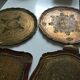 Lot de 4 plateaux florentins