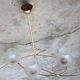Maison Arlus 3 lights brass vintage 50s chandelier