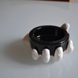 Post-modernist ashtray in the shape of a hand from the 1980s