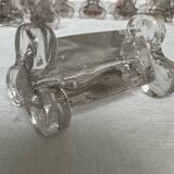 Molded glass knife holder