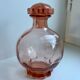 Art deco pink glass decanter 40s