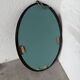 Miroir brutaliste ovale « chaine » 1950