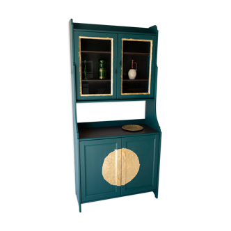 Green and gold china buffet
