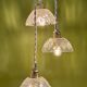 Vintage triple suspension lampshade in cut glass - tableware collection