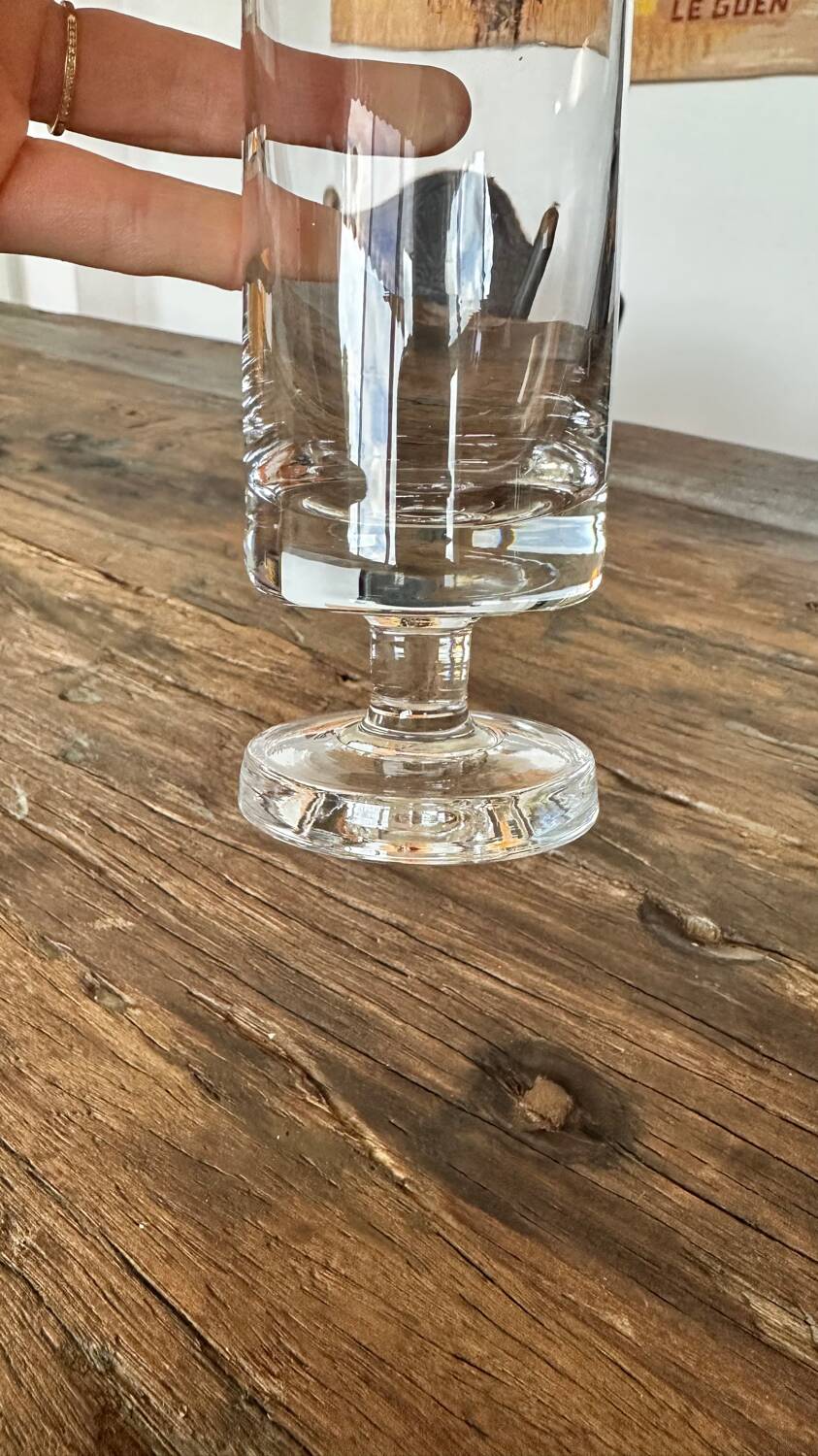 Sleek, designer champagne glasses