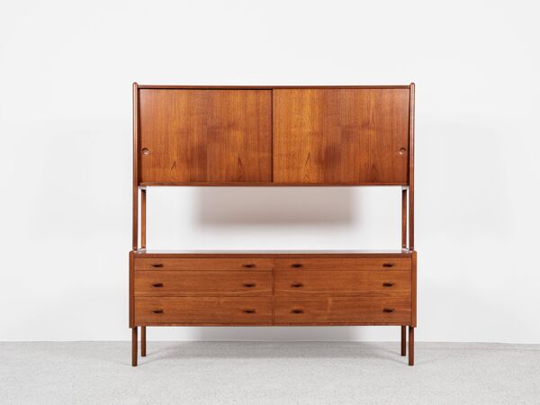Buffet double danois du milieu du siècle RY-20 en teck par Hans Wegner pour Ry Møbler