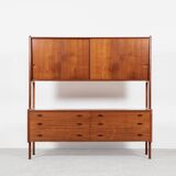 Midcentury Danish double sideboard RY-20 in teak by Hans Wegner for Ry Møbler