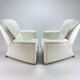 Ensemble de 2 fauteuils Leolux Excalibur blancs de Jan Armgardt, années 1990