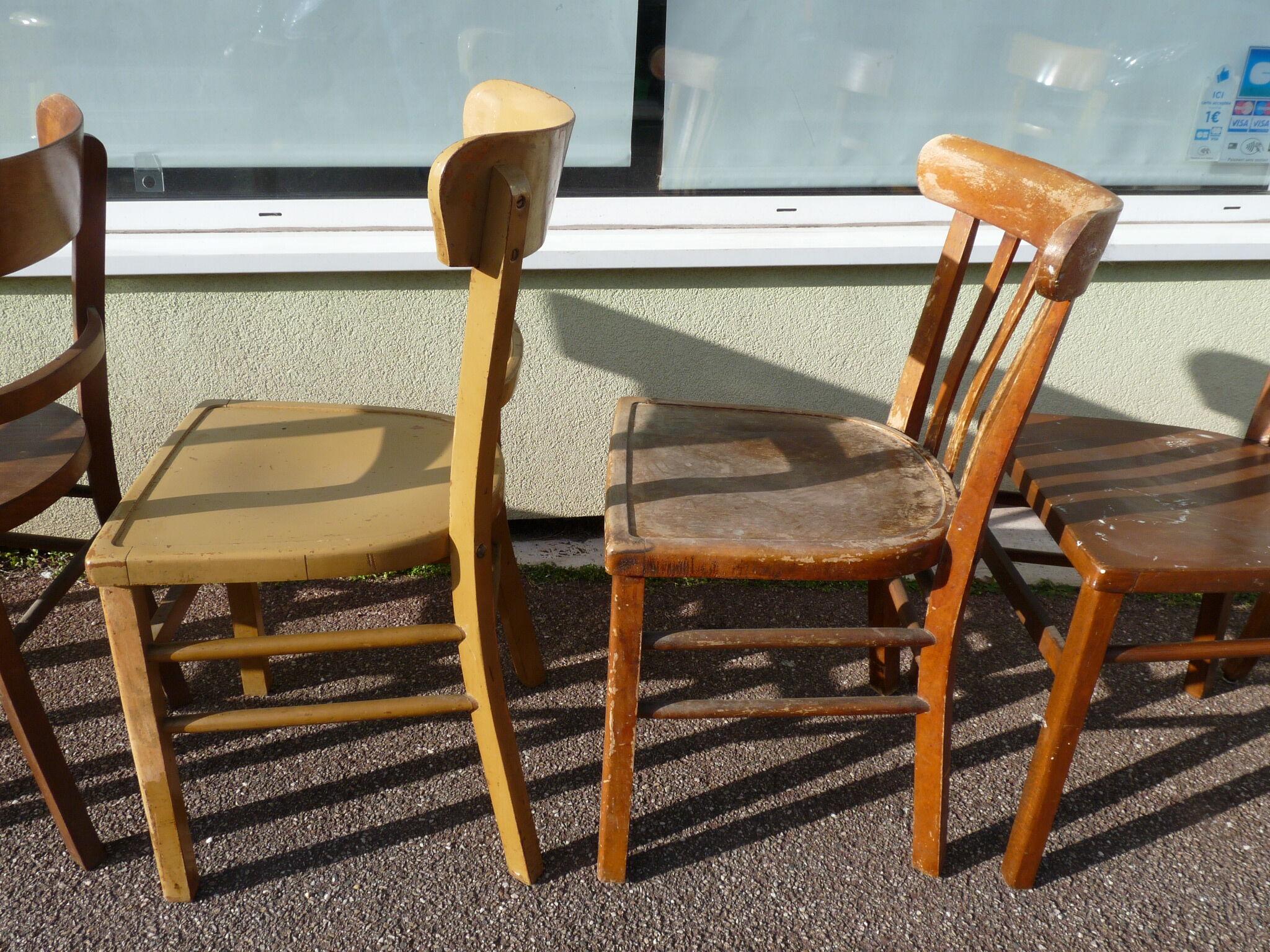 Lot de 6 chaises en bois de bistrot