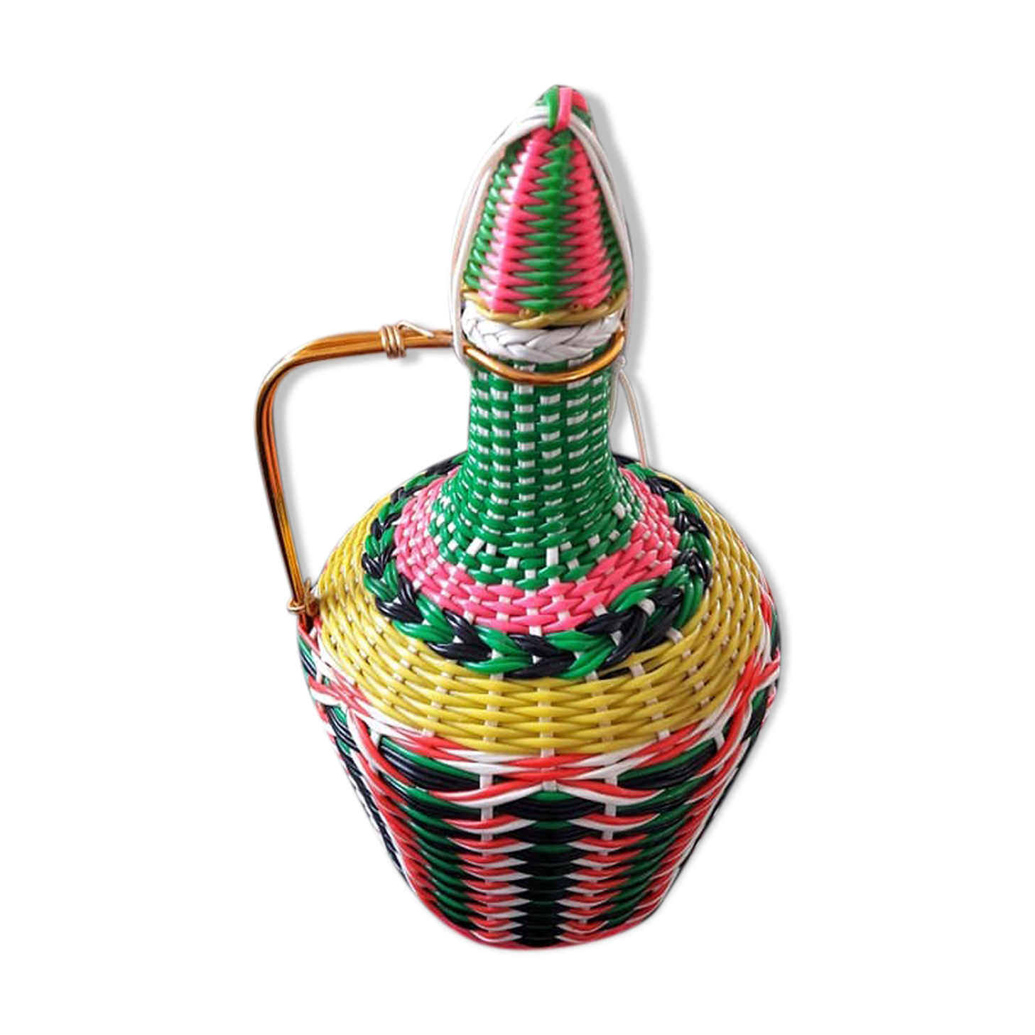Vintage scoubidou bottle