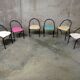 Série de 6 chaises enfant style Hitier - Vintage 1940 1950