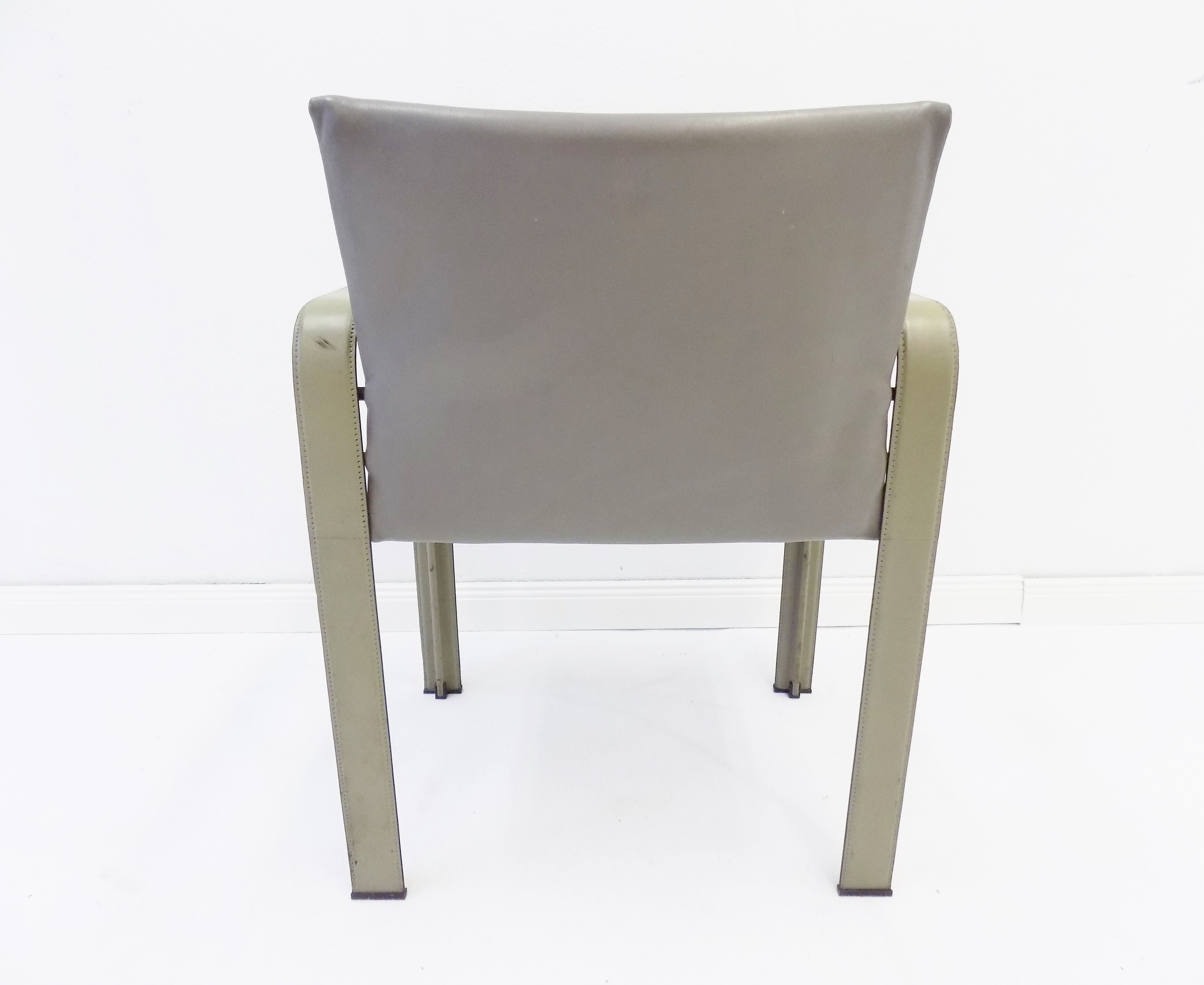Lot de 2 fauteuils en cuir Matteo Grassi Golfo Dei Poeti