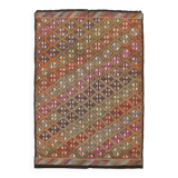 5x7 Yellow & Pink Turkish Kilim Rug, 158x218Cm