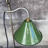 Antique industrial watchmaker/jeweler's lamp goes up and down