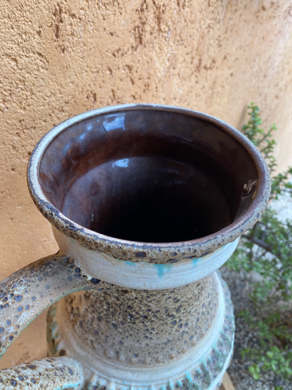 Old terracotta jar