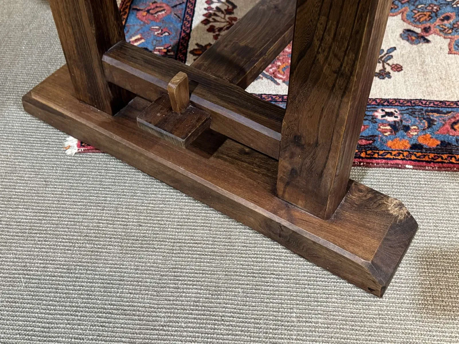 1970s elm monastery-style table