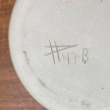 Mid-century German ceramic studio pitcher with owl motif by Heinz Theo Dietz, 1960s.