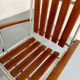 Vintage folding garden set table 4 chairs wood and metal 1960