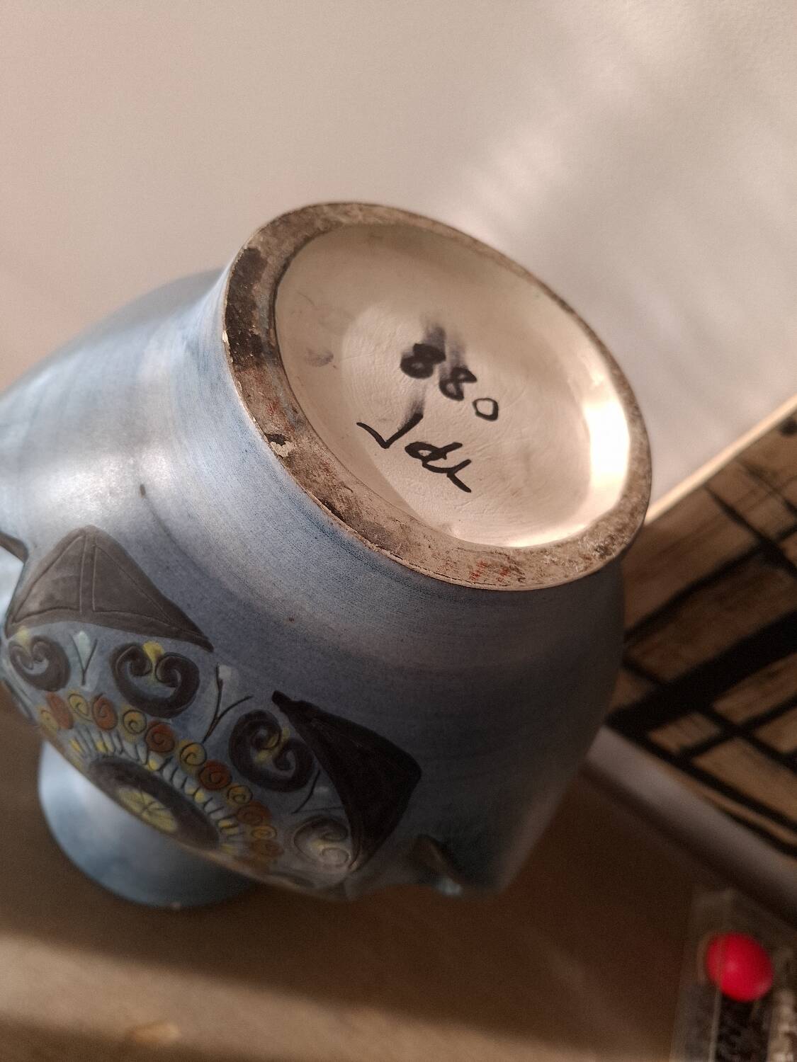 Ceramic vase by Jean de Lespinasse