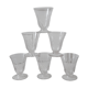 Set of 6 wine glasses on feet engraved years 50-60