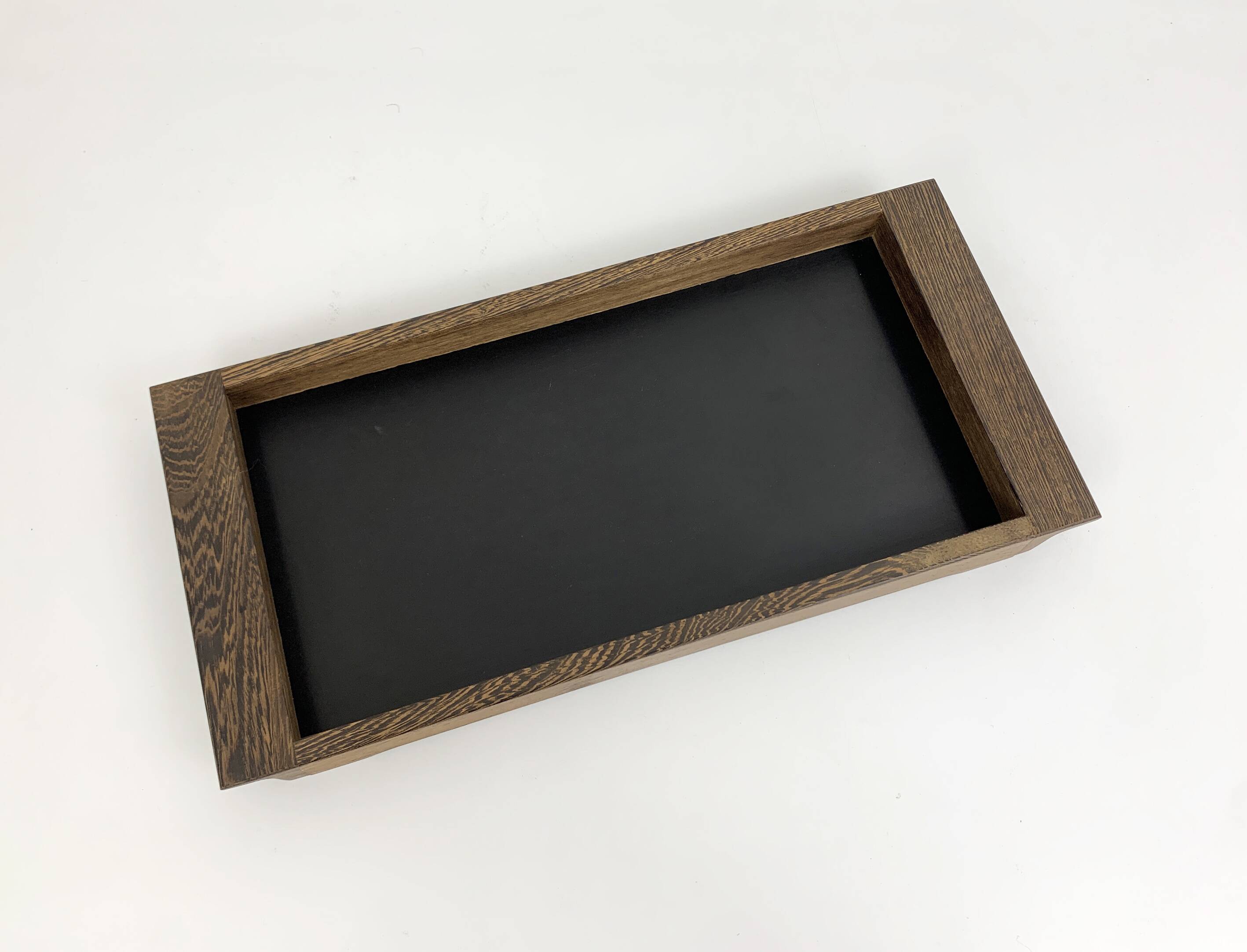 Modernist wenge tray, Henning Seidelin for Voss, Denmark, 1960