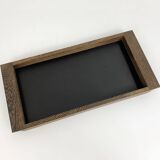 Modernist wenge tray, Henning Seidelin for Voss, Denmark, 1960