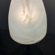 Vintage lamp from the 80s in black metal and glass paste