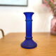 Polished glass candle holder