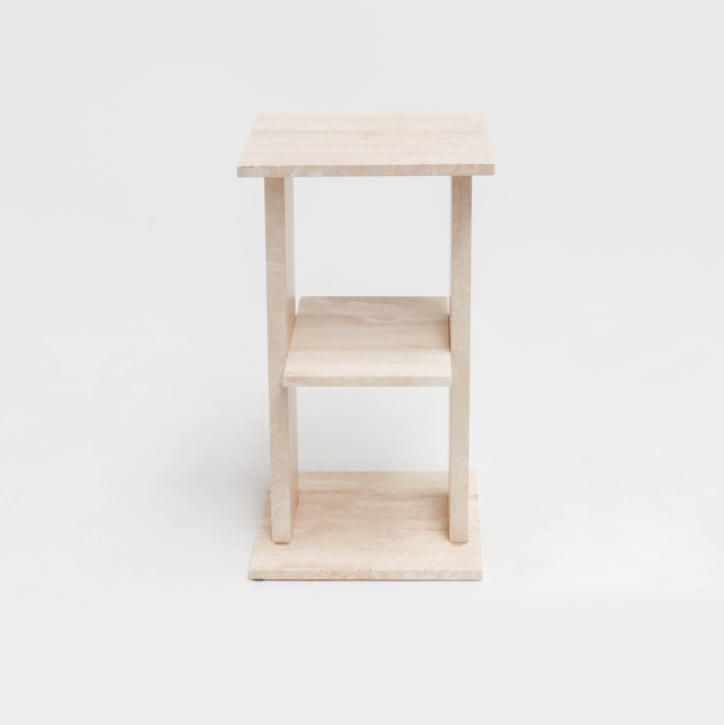 A Mid Century Italian Travertine Book Shelf