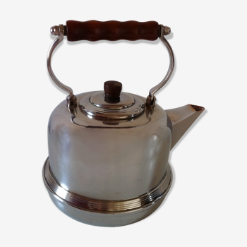 Art Deco kettle in chromed copper stamped