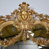 Importante glace dans le goût Louis XIV – Louis XV, époque napoléon III – Milieu XIXe