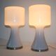 Vistosi Murano Lamp Vintage 70 Italy x2